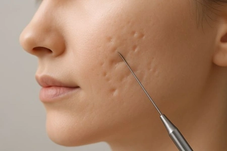 Types of acne scars - ice pick, boxcar and rolling scars explained