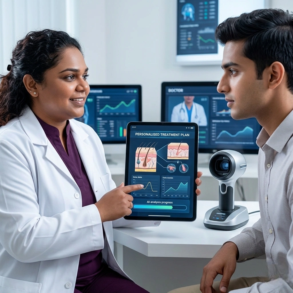 Personalised baldness treatment plan consultation at Cleaura Clinic Nagpur