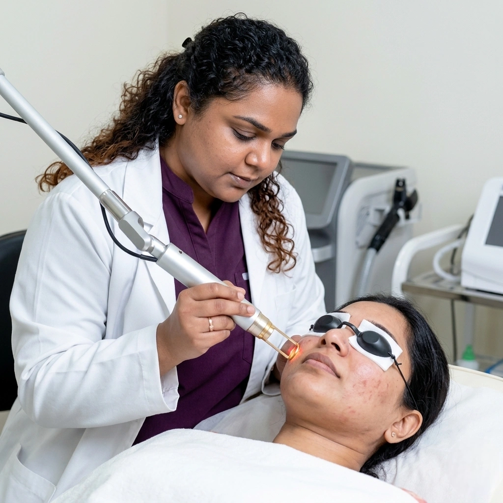 Pigmentation treatment sessions including laser and peels at Cleaura Clinic Nagpur