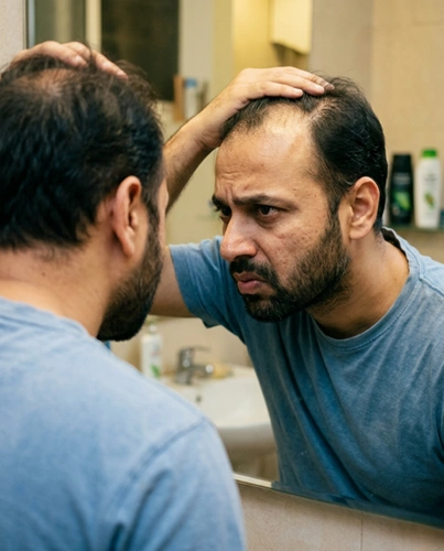 What is baldness — androgenetic alopecia explained by hair specialist Cleaura Clinic Nagpur
